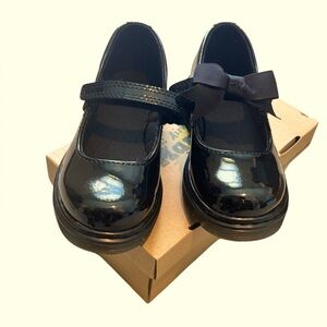Dr. Martens Mary Jane Toddler Black Patent Leather Dress Shoes